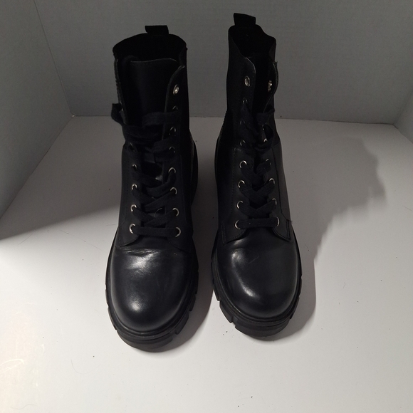 Steve Madden Black goth  Lace-Up Boots - Picture 2 of 8